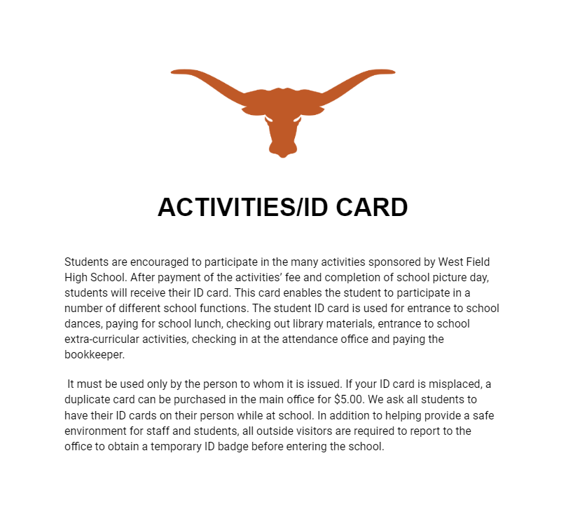 Activities and ID card