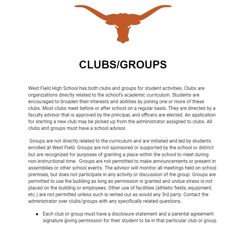 Clubs and Groups